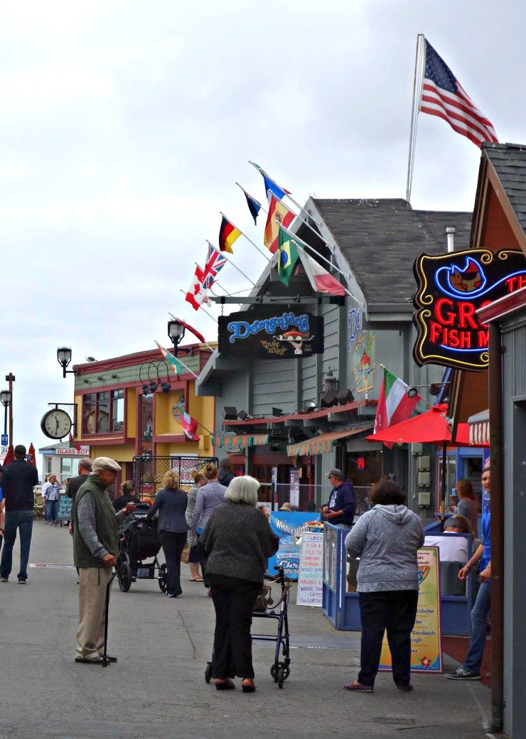 Fishermans Wharf is a wonderful place to see in Monterey. Lots of great restaurants and shops!