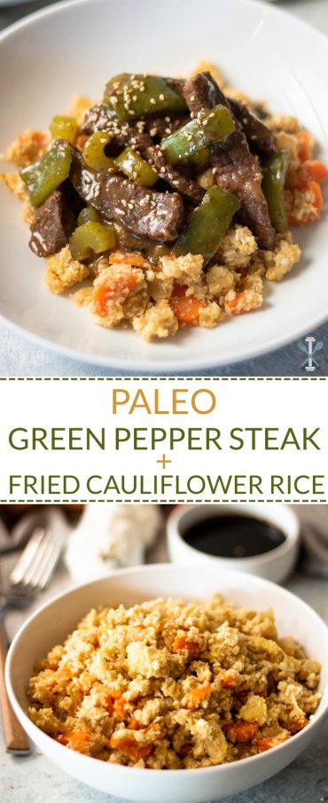 This paleo and Whole30 meal is a family pleaser! Asian inspired flavor over fried cauliflower rice.