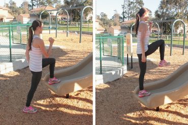 Playground Workout - Slide Step Ups