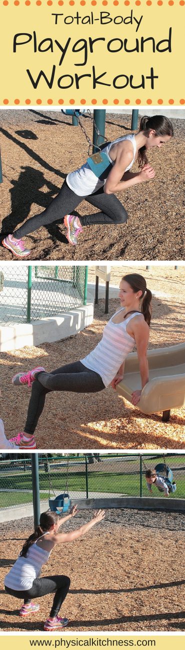Try this playground workout next time you bring the kids to the park. A winning workout for busy mommies!
