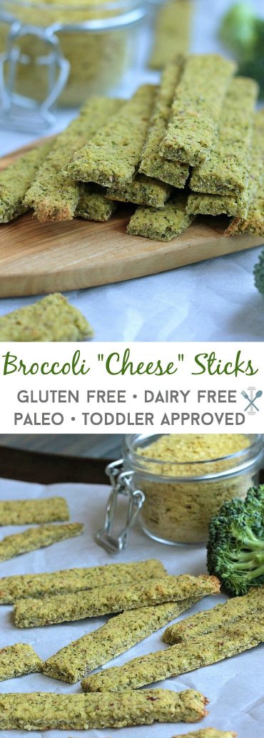 These broccoli 'cheese' sticks are gluten free and diary free, and PERFECT for baby led weaning and toddler snacking. Packed with veggies and vitamins, and whole30 compliant too!