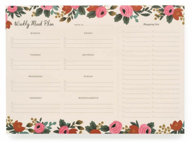 Rifle meal planner - the perfect girlfriend or teacher gift