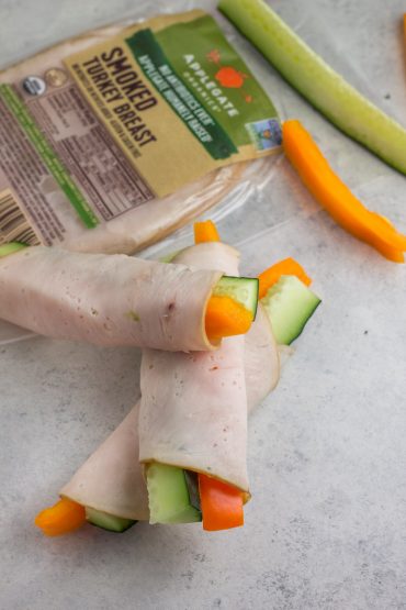Paleo turkey wraps packed with veggies