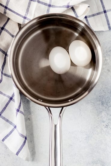 soft boiled eggs in healing, bone broth soup
